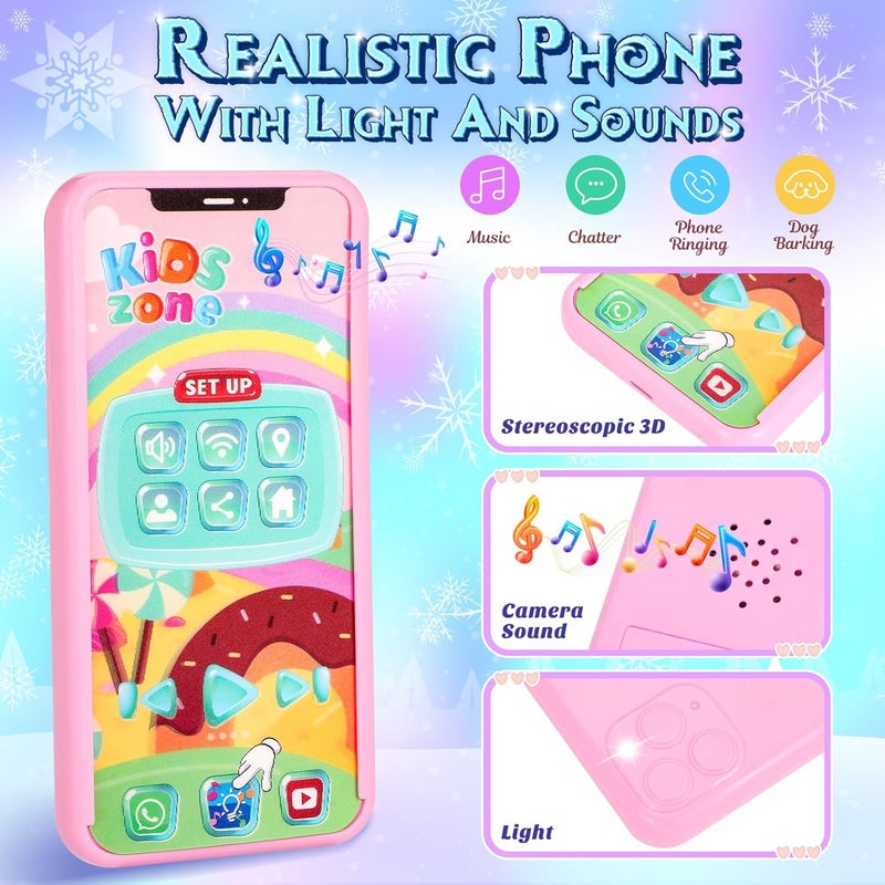 IDALIO Little Girl Purse, Frozen Toys for Girls Gifts, Toddler Purse Play Makeup, Pretend Makeup for Toddlers, Girl Gifts Frozen Purse, Birthday Christmas Princess Gifts Toys for 3 4 5 6 7 8 Year Old - Image 3